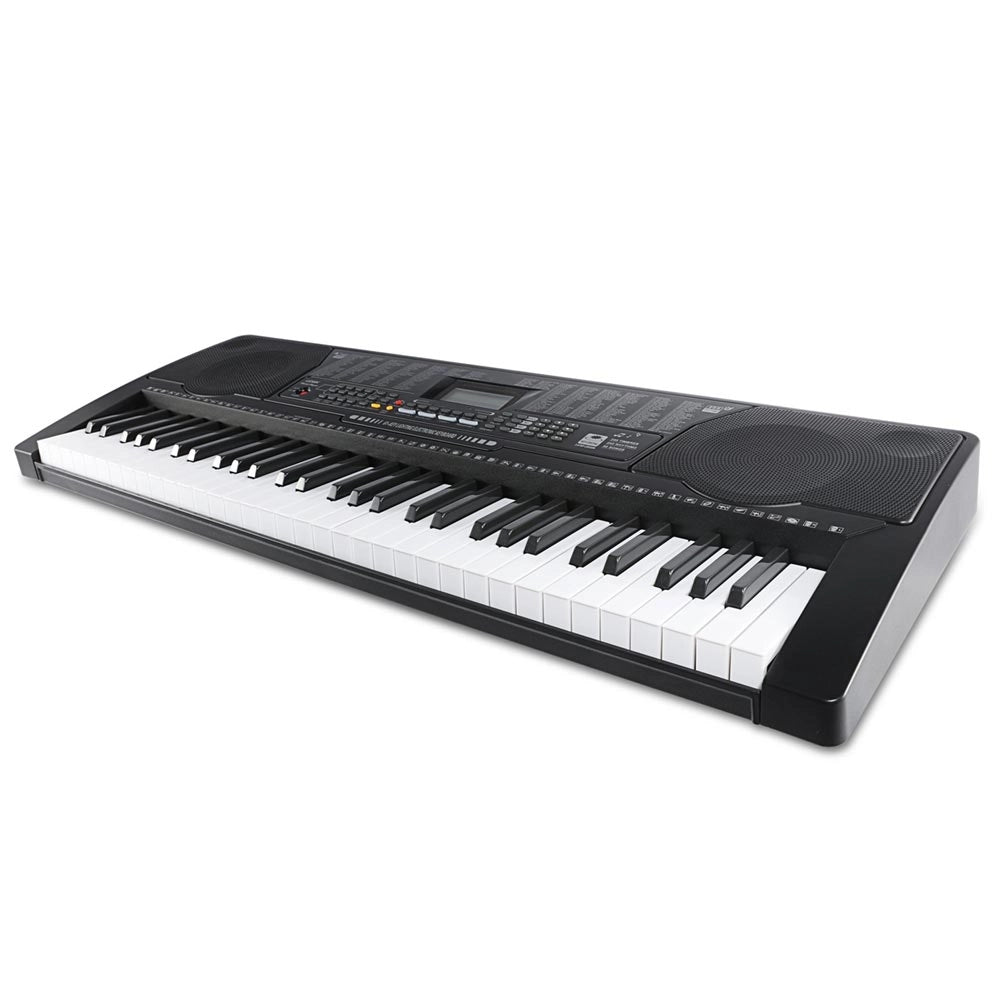 Tastiera Musicale Pianola Elettronica 61 Tasti Luminosi Pianoforte Attacco Aux