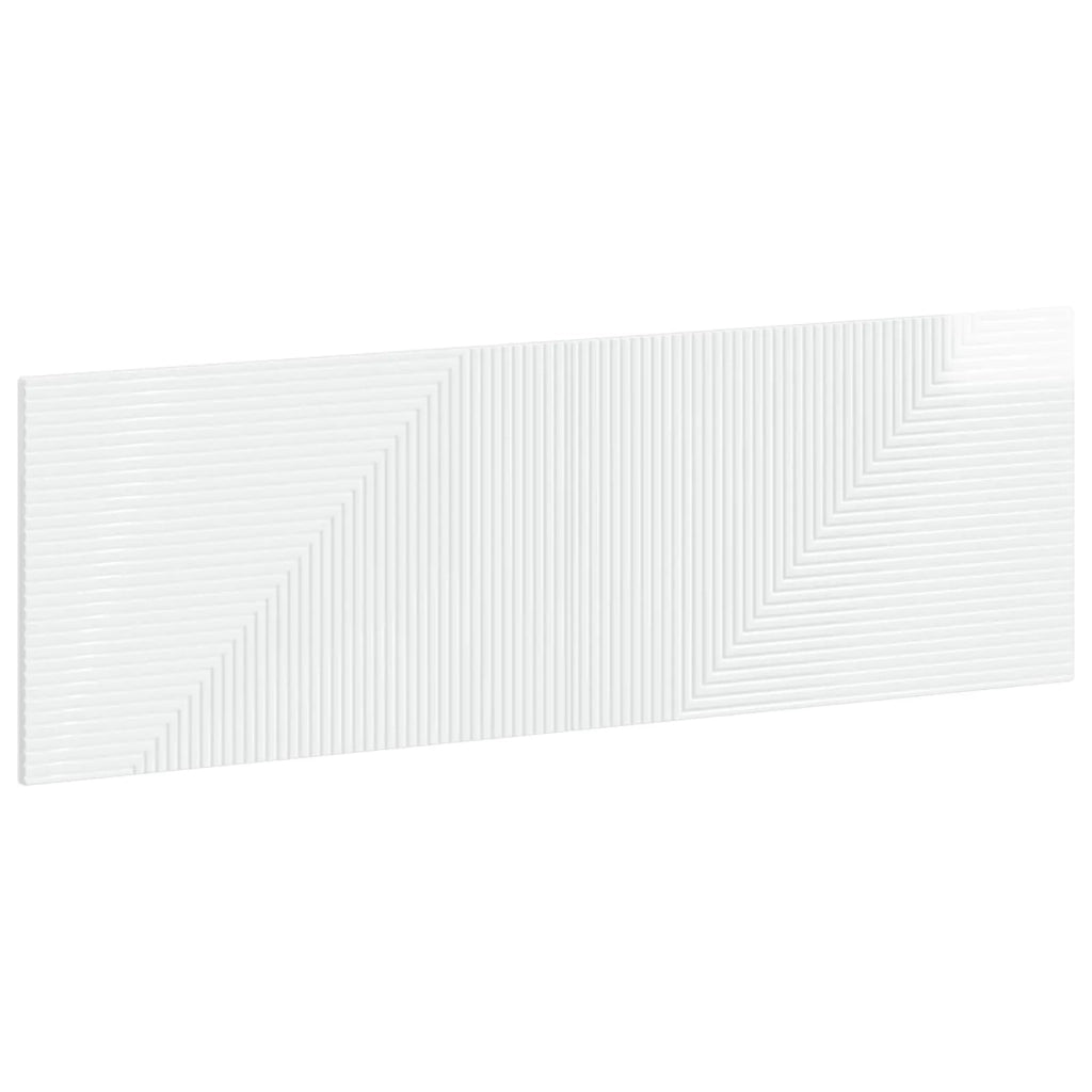 Testiera da Muro HAARLEM Bianco Lucido Legno ingegnerizzato 896949