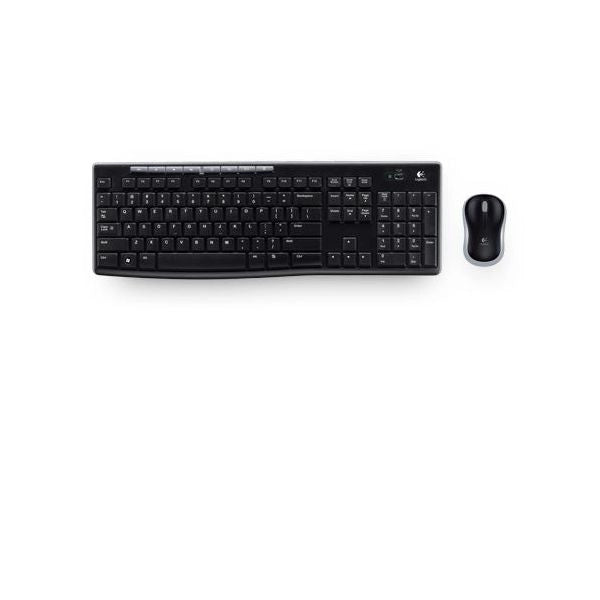 Logitech mk270 combo tastiera e mouse wireless per windows, 2,4 ghz wireless, mouse compatto, 8 tasti multimediali e di scelta rapida, durata della batteria 2 anni, per pc, laptop - 920-004512