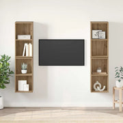Set mobile TV 4 pcs Rovere artigianale Legno multistrato 3393563