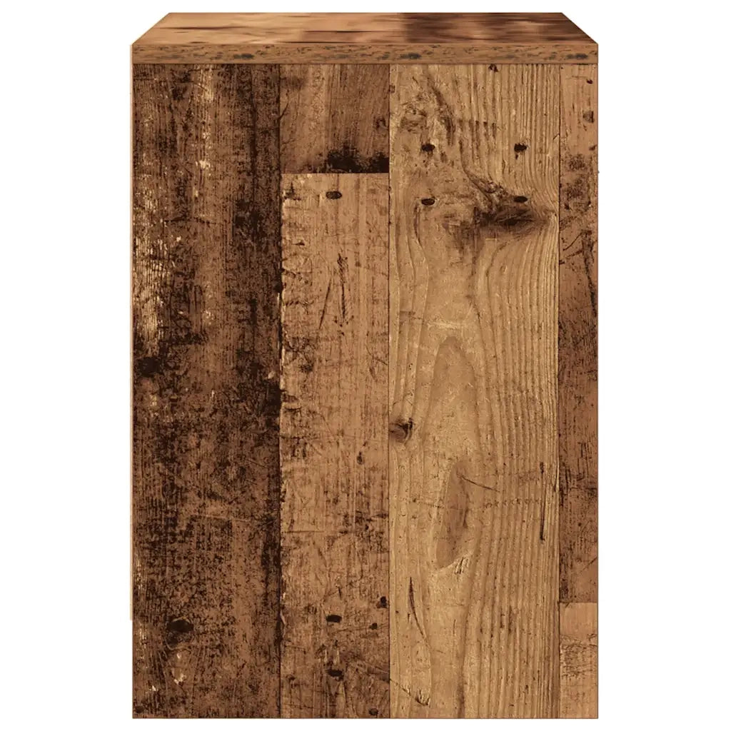 Comodini 2 pz con Cassetto Legno Antico 40x34x50 cm 858782