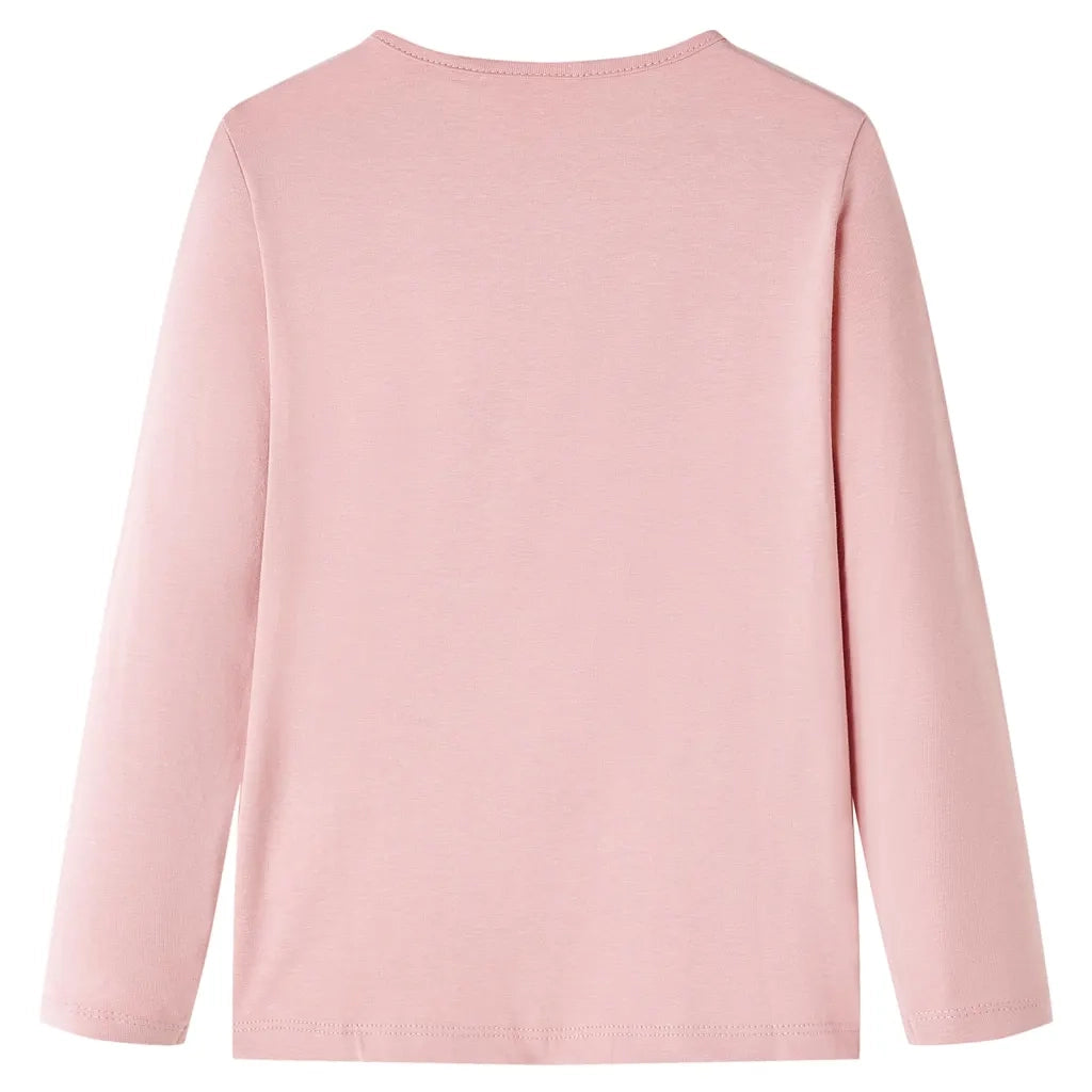 Maglietta Bambini a Maniche Lunghe Rosa Chiaro 116 14271