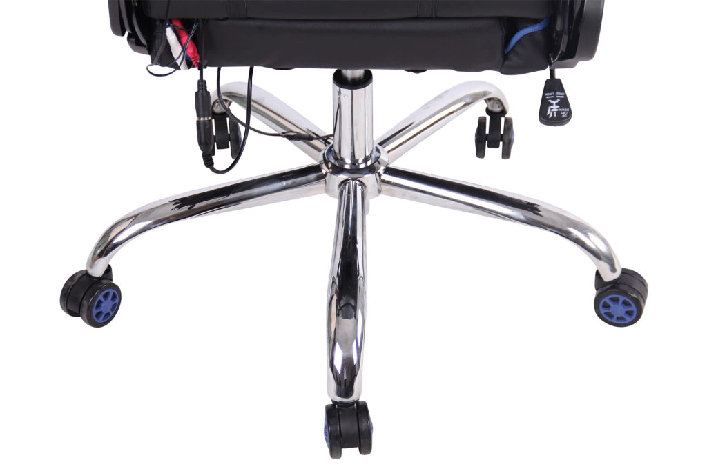 Sedia Ufficio Massaggiante Limit XM In Similpelle Nero/blu