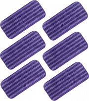 Copertura per asciugamano - Copertura per microfibra - Per Swiffer Wetjet - 6 pezzi - Riciclabile - Ricambio - Conforme a Swiffer Wetjet - Copertura per asciugamano - Panno di pulizia - Riscaldabile - Riciclabile - per legno, laminato, piastrelle