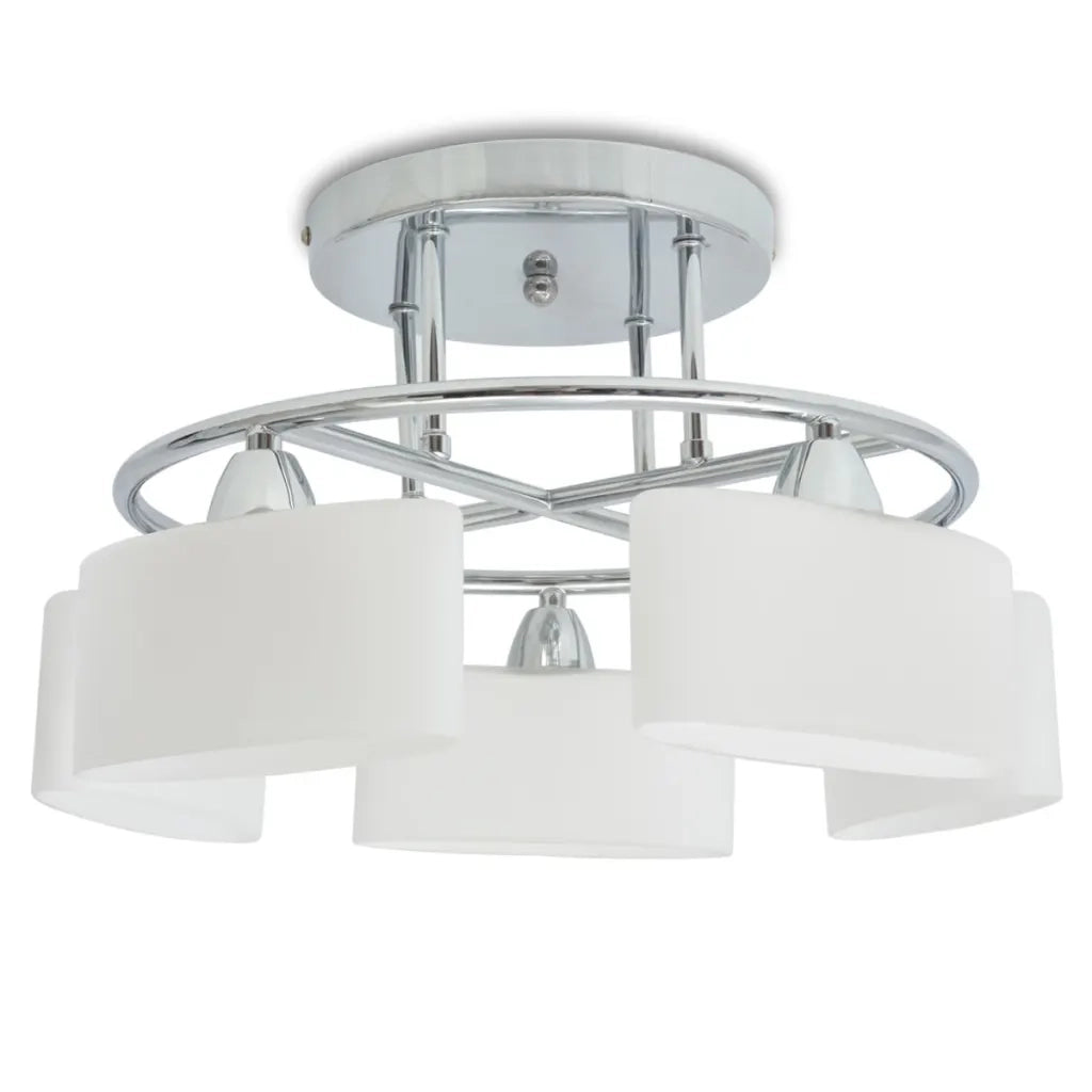 Lampada Soffitto Paralumi Elissoidi Vetro 5 Lampadine E14 200 W CFW9656438