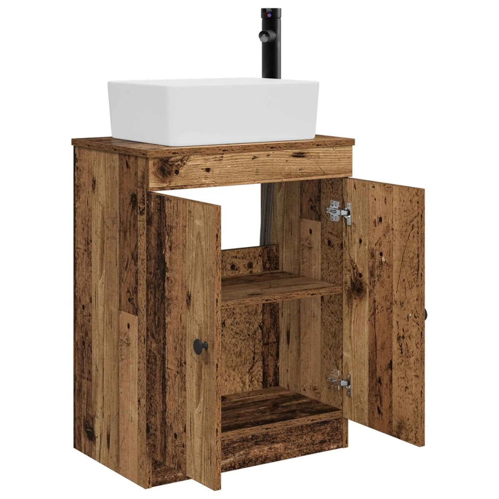 Mobile da bagno con lavabo Legno antico 54 x 35 x 83 cm 890136