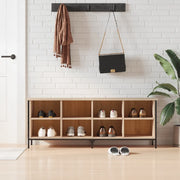 Scarpiera-Scaffale per scarpe Rovere Sonoma 131x35x50 cm in Legno Multistrato