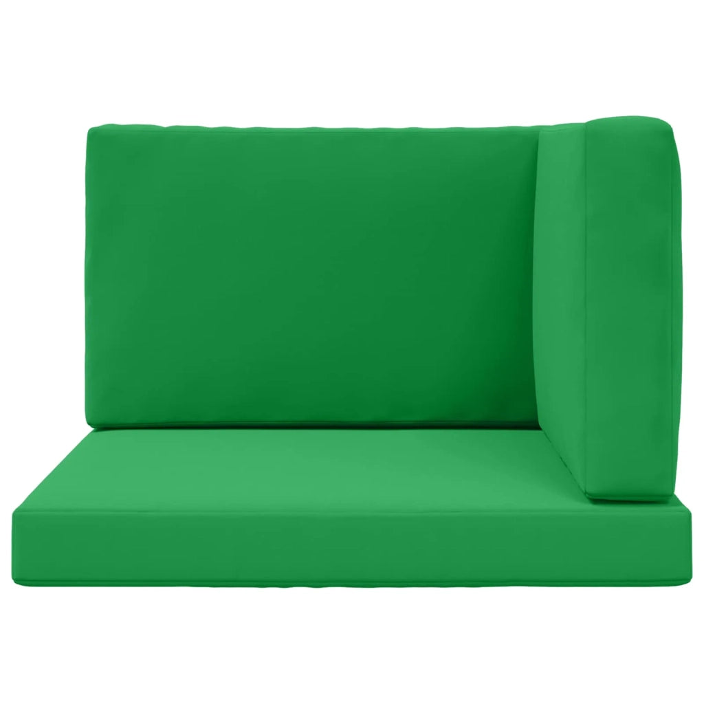 Cuscino per divano da esterno 3 pcs Verde Poliestere