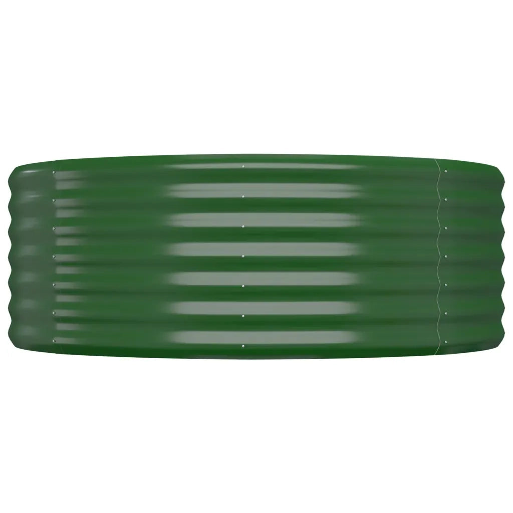 Letto Giardino Acciaio Zincato 322x100x36 cm Verde 318998
