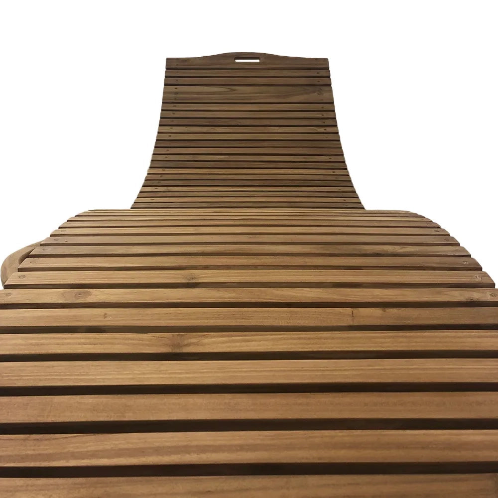 Lettino Prendisole Pieghevole in Legno Teak - Paraiso
