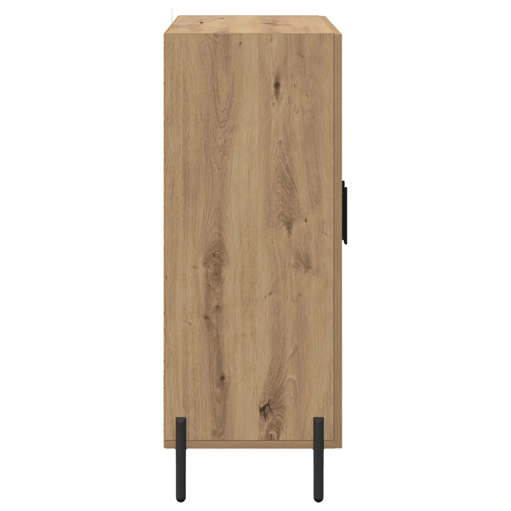Credenza | Madia | Buffet da pranzo | Armadio da pranzo Rovere artigianale 69,5 x 34 x 90 cm Legno multistrato