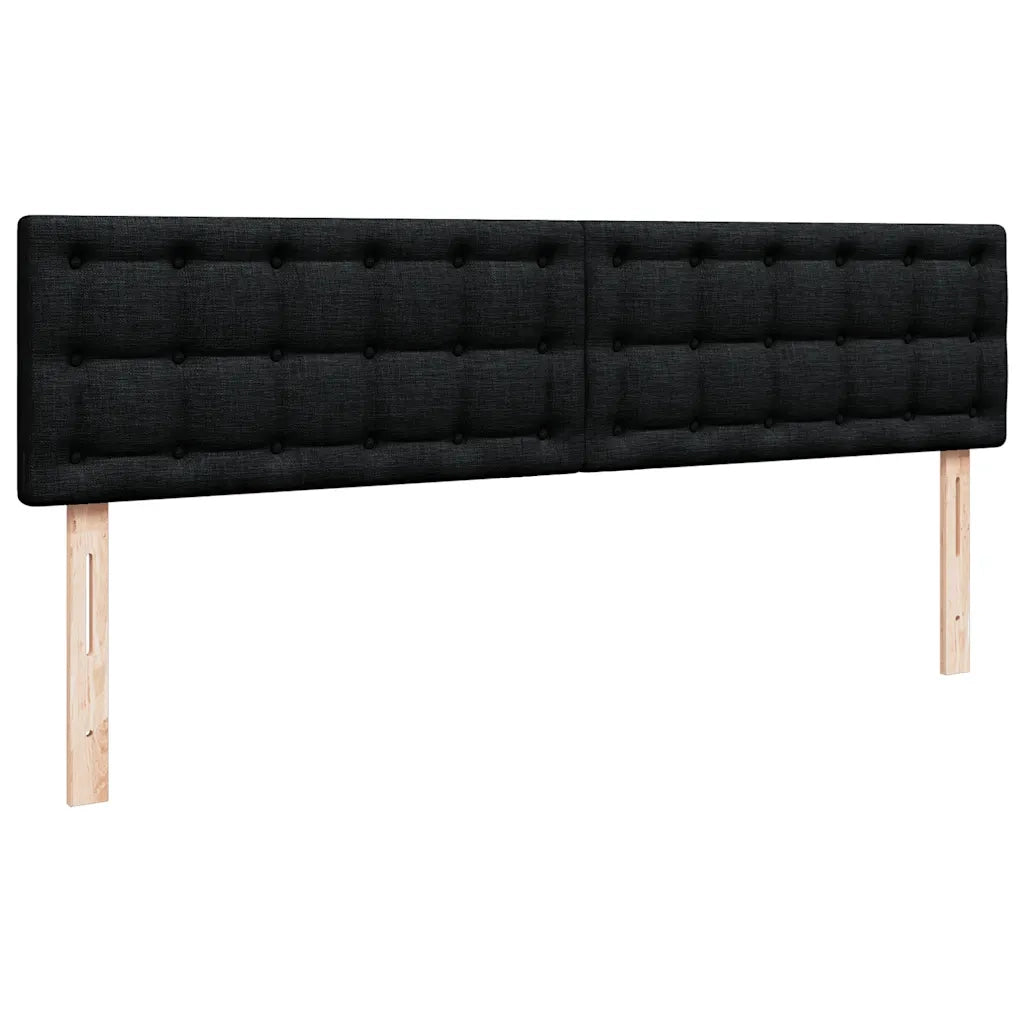 vidaXL Pouf Letto con Materasso e LED Nero 180x200cm Tessuto