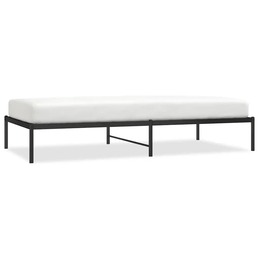 Giroletto-Struttura Letto in Metallo Nero 100x200 cm 511463