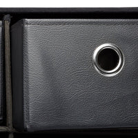 Contenitore panca con cassetti 76 cm nero 3013003