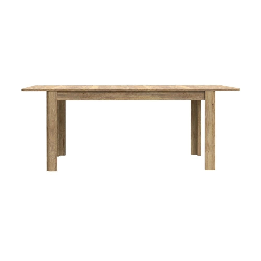 Tavolo rettangolare allungabile Mono Core 160/206 cm con allunga centrale colore rovere