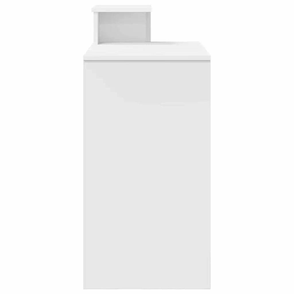 Scrivania | Tavolo da Ufficio Bianco 106 x 41 x 88.5 cm Legno multistrato