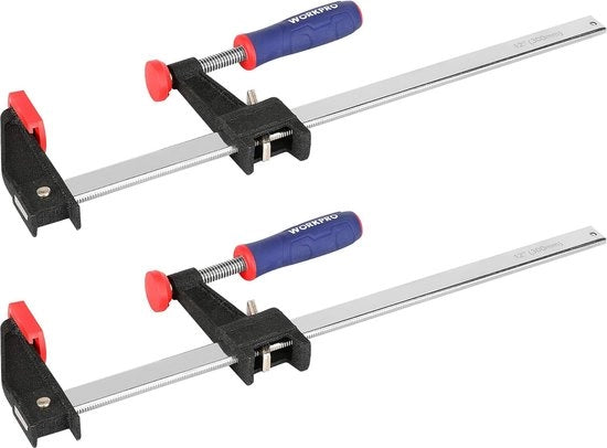 Set di viti a clip da 2, ampio di 300 mm, chiusura rapida, forza di serraggio 272 kg, profondità di inserimento 80 mm, realizzato in acciaio di alta qualità e nylon, per una precisione di fissaggio