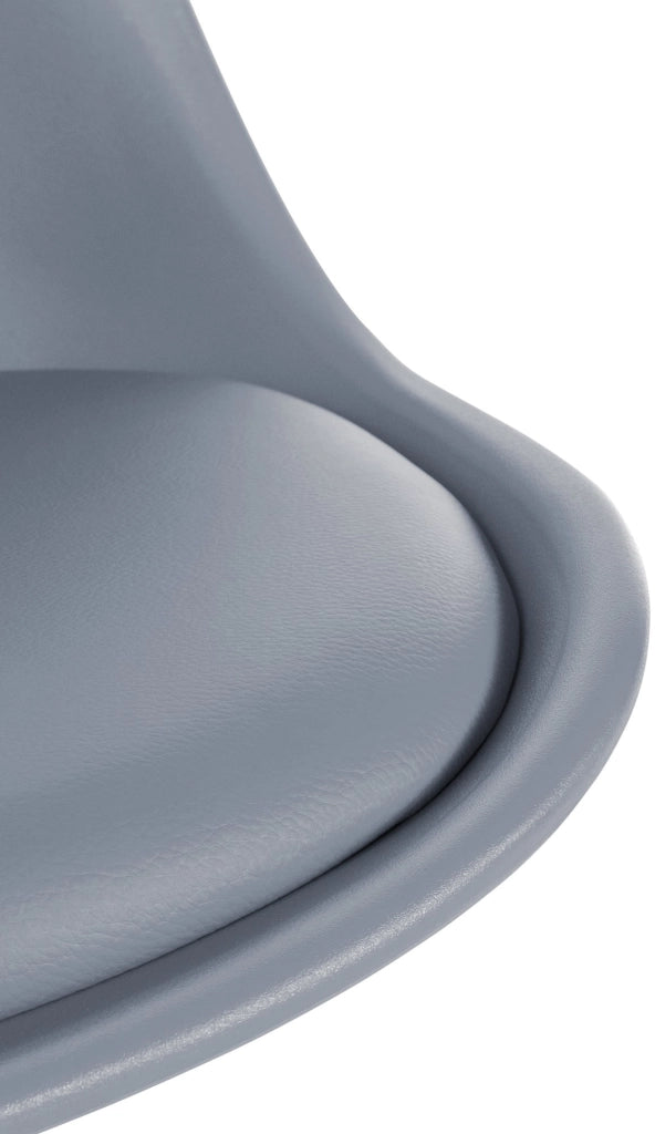 Sedia Sofia in plastica grigio,natura (quadrato)