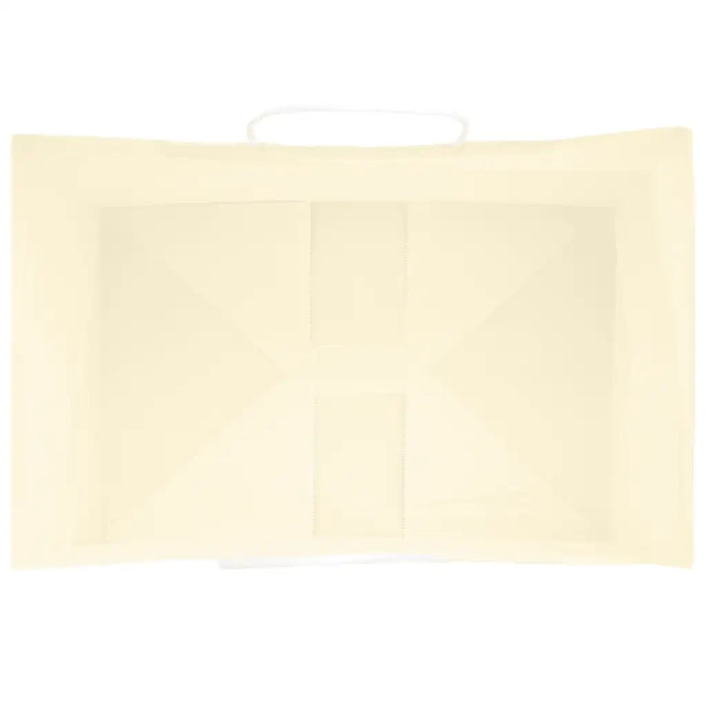 Sacchetti di Carta 50 pz con Manici Gialli 32x22x28 cm