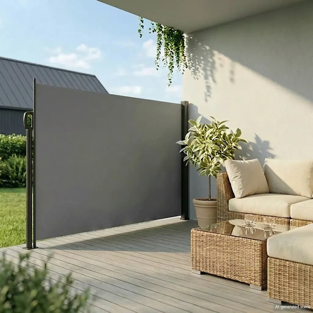Tenda da sole laterale retrattile antracite 220x300 cm 4004383