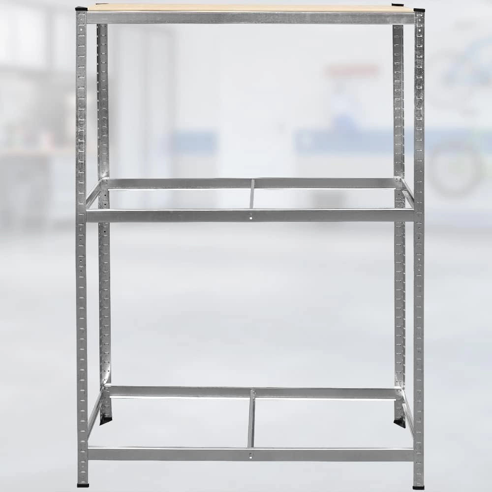 ® Scaffale porta gomme 180x120x40cm 795kg 8 gomme regolabile in altezza ripiano superiore in MDF officina garage