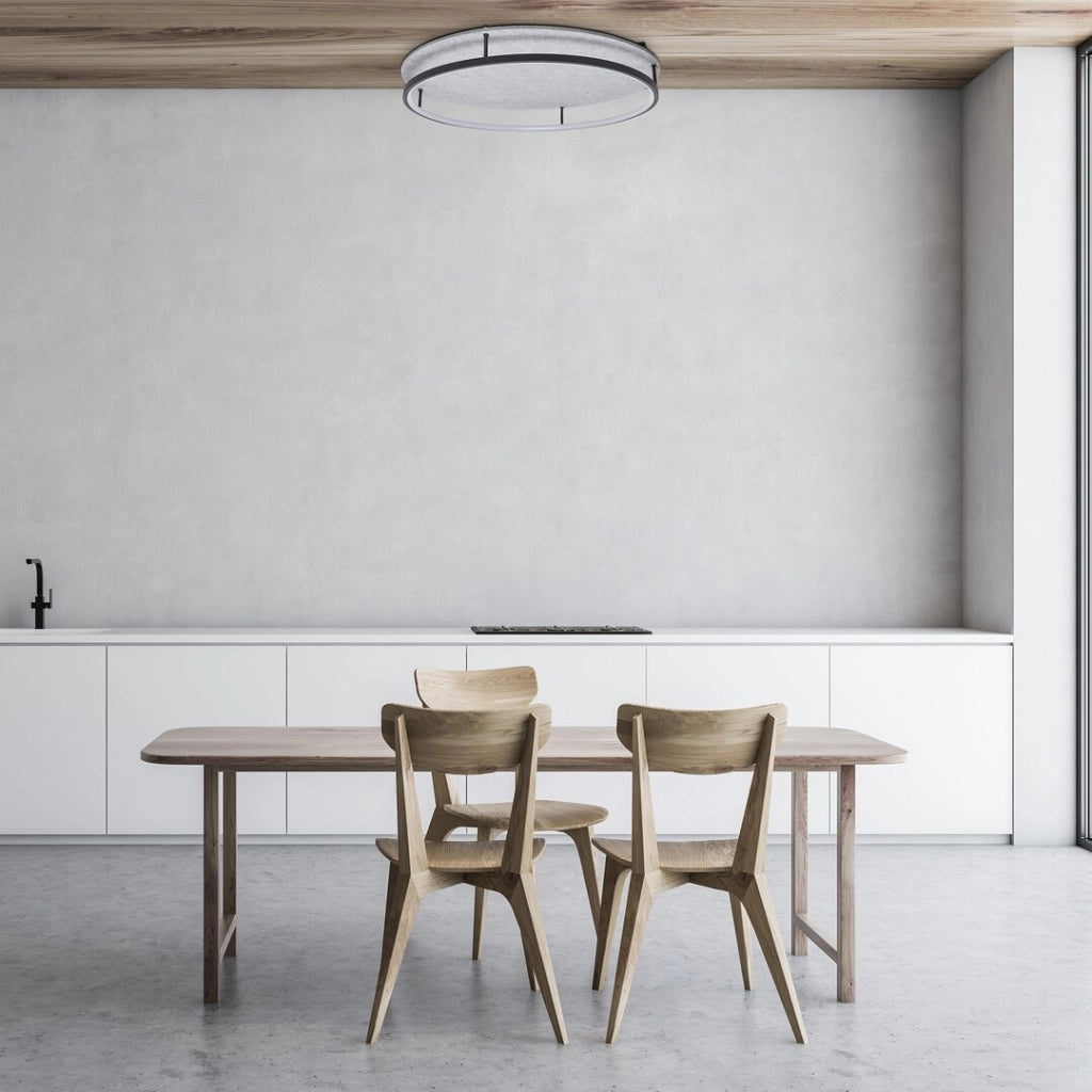 Plafoniera LED Rabalux Farenzo anello feltro grigio 40W