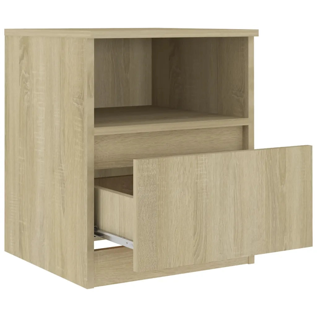 Comodino Rovere Sonoma 40x40x50 cm in Legno Multistrato 806163