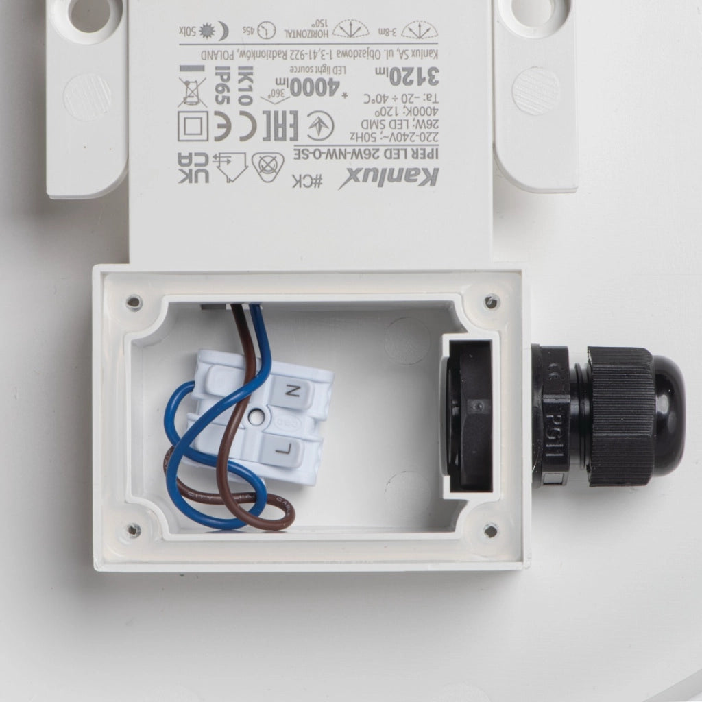 Plafoniera LED quadrata 20cm 10W 4000K sensore Kanlux