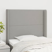 Testiera ad Orecchio Grigio Chiaro 93x16x118/128 cm in Tessuto 3119422