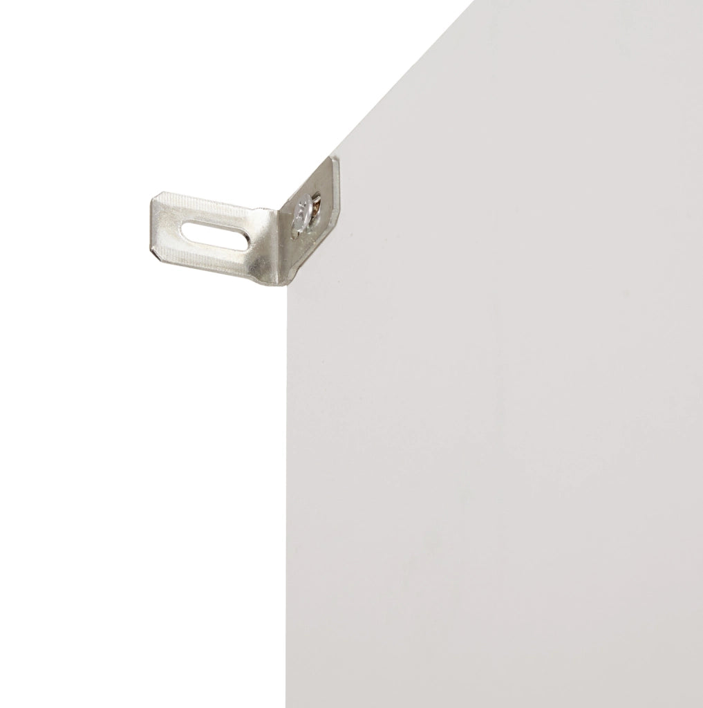 Mobile ingresso multifunzione con panca 120x23;5x191;5 cm in pannello truciolare bianco e metallo