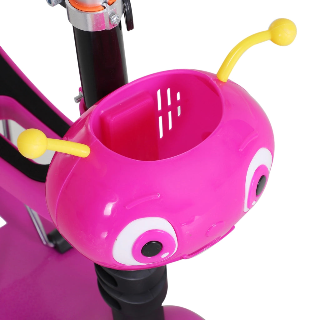 Patinete 3 in 1 Bambini con Asiento Extra¨ªble ¨C Minimal ¨C Rosa 62x25x72,5 cm