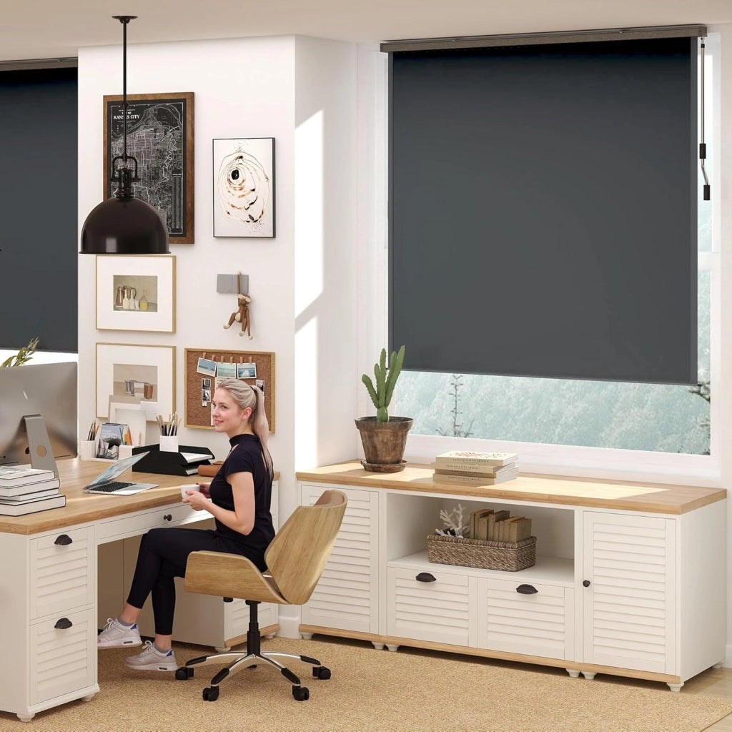 Tenda a rullo verticale per esterni, 180 x 250 cm, resistente alle intemperie, protezione solare, manovella, tenda per balcone e giardino