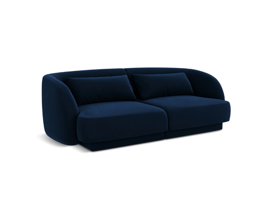 Cosmopolitan Design - Divano "Tulum" 2 posti in velluto blu reale 