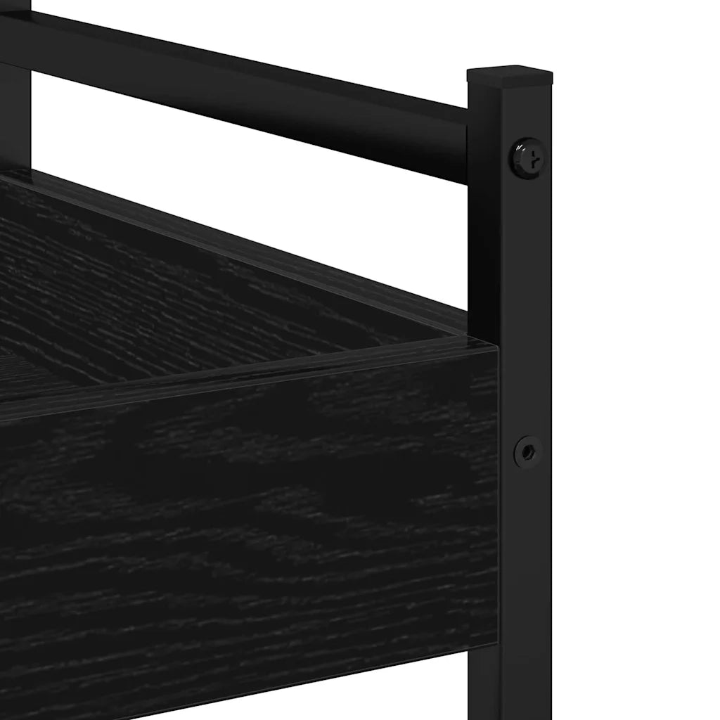 Carrello da Cucina Rovere nero 50 x 30 x 70 cm CFW6674236