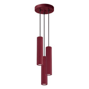 Lampada a sospensione KARBON 3P bordeaux