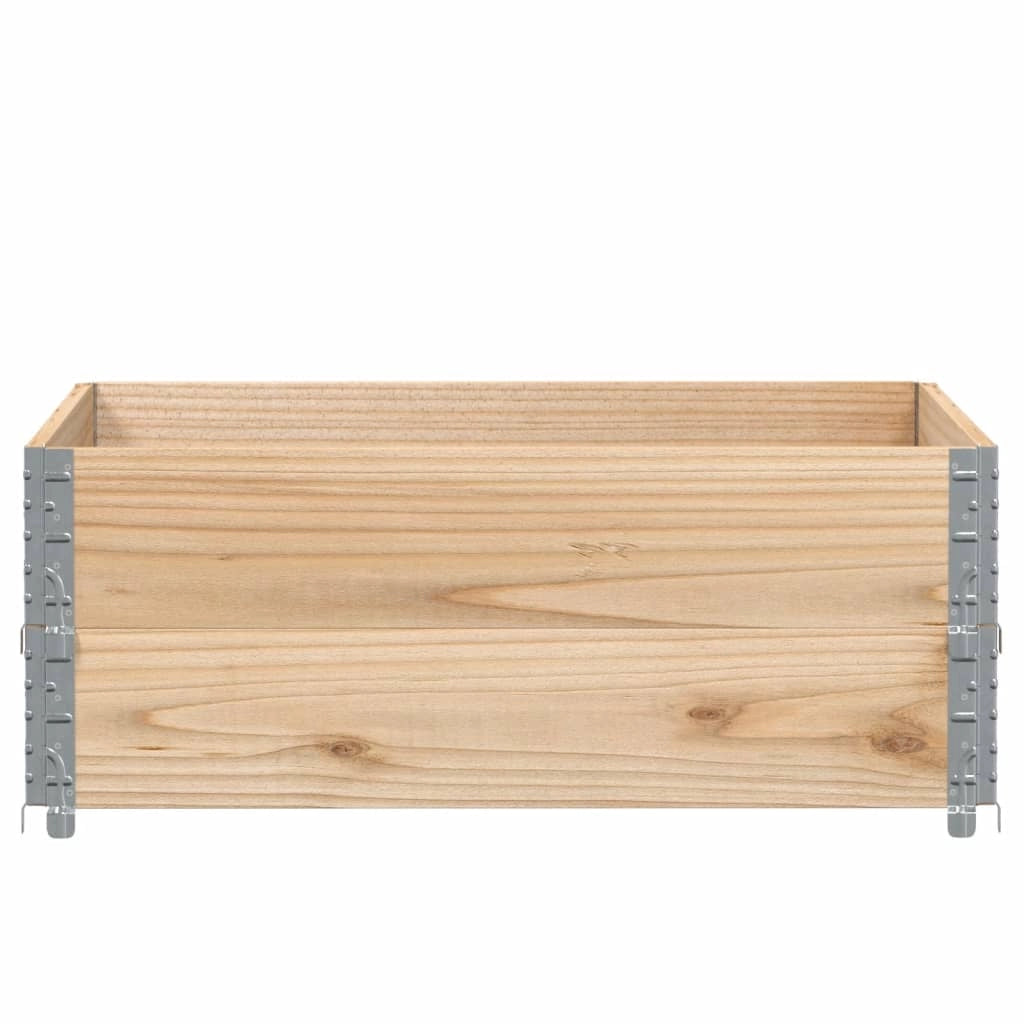 Fioriera rialzata per piante fiori terrazza giardino 100 x 100 cm legno di pino massiccio marrone 02_0037239