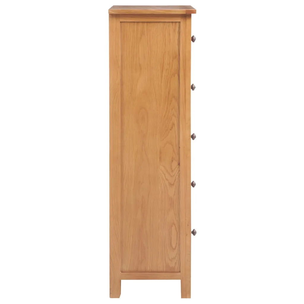 Cassettiera Alta 45x32x110 cm in Legno Massello di Rovere CFW9942309