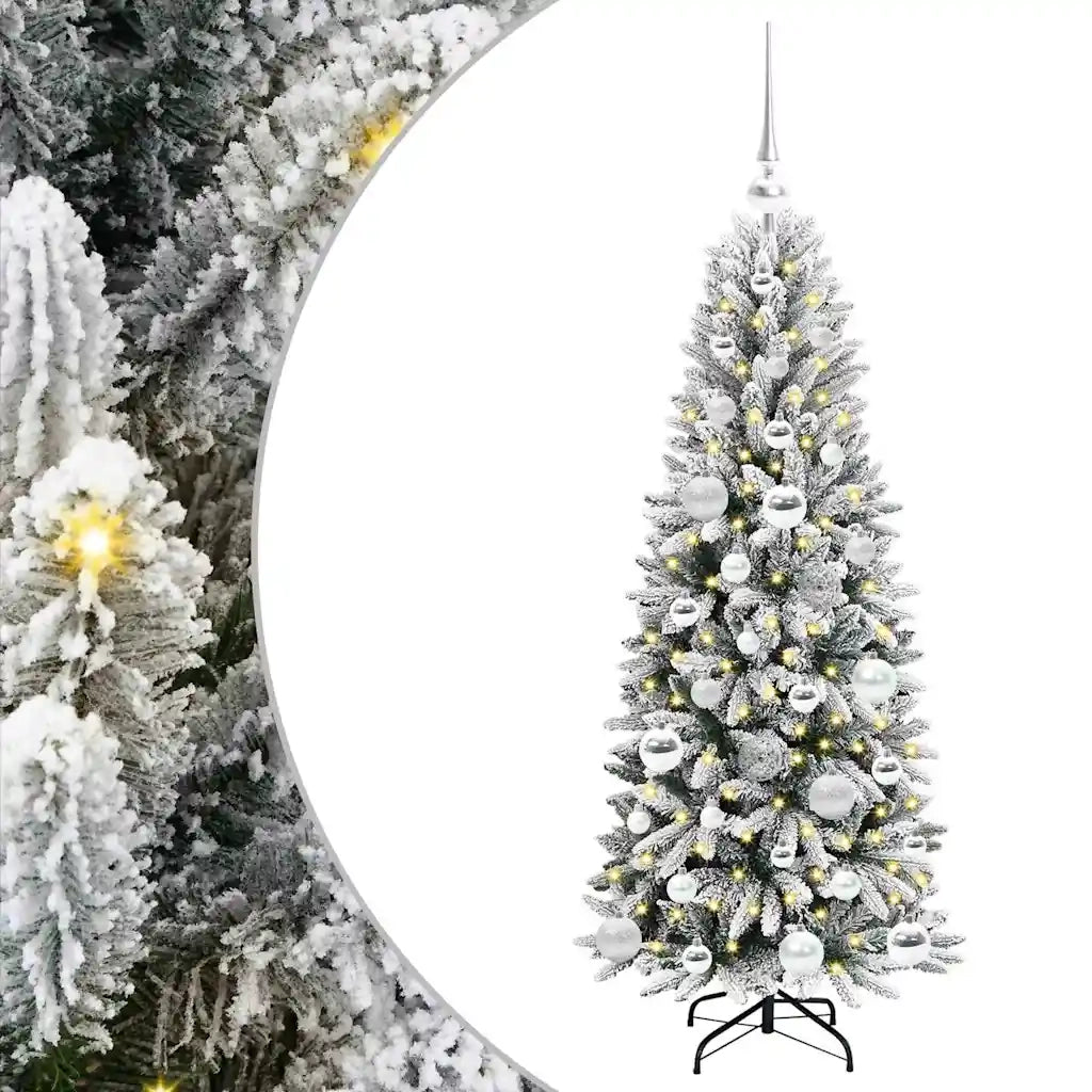 Albero di Natale artificiale con 150 LED Bianco 120 cm 3396026