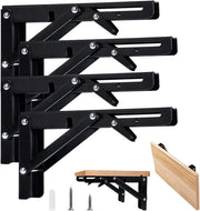Set di 4 Bracciali Opachi 200 mm 90 Gradi - Bracciali Opachi in Acciaio Inossidabile - Capacità di Carico 60 kg - Nero