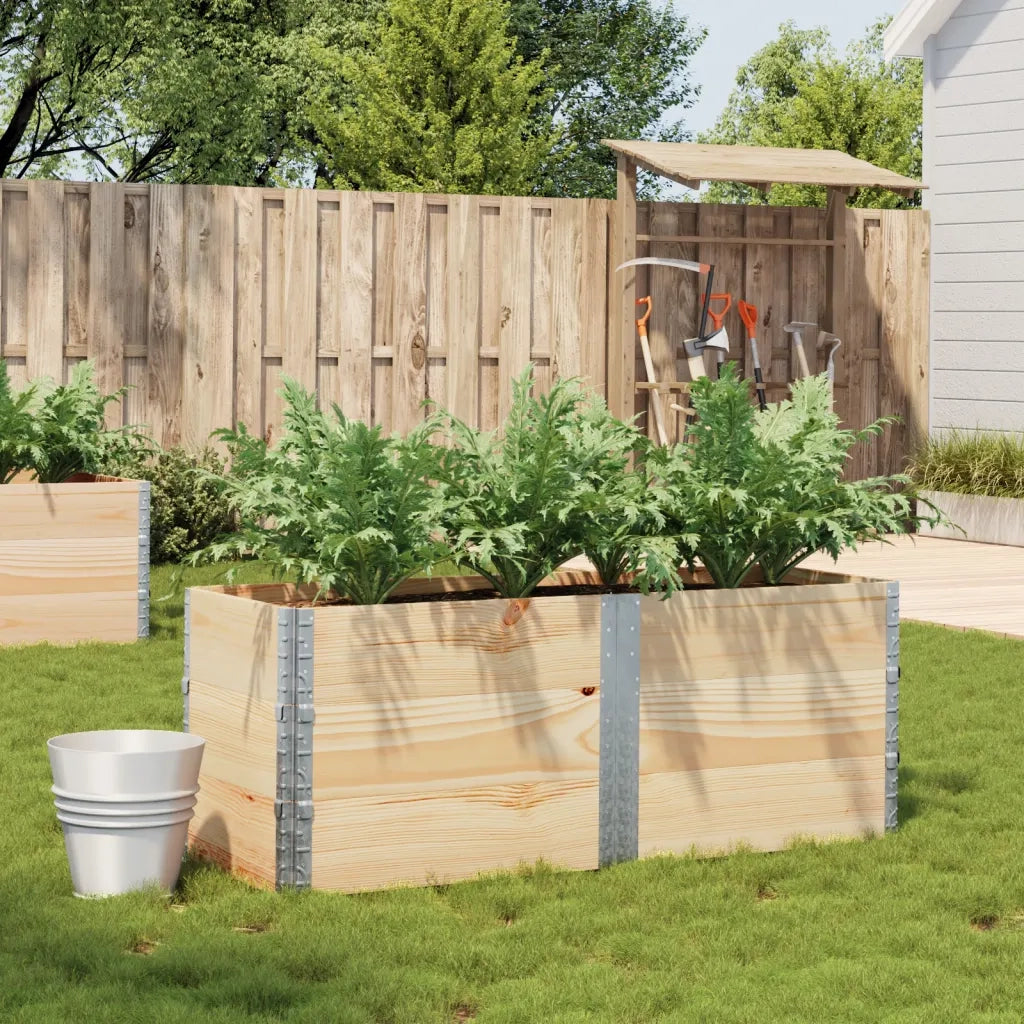 vidaXL Fioriera da Giardino 150x50 cm in Legno Massello di Pino