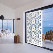 OLD KEY - Pannello in PVC traforato - Parasole Misura: 98x198 cm, Colore: bianco