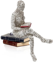 Decorazione per la libreria - Figurina in cera - Donna innovativa - Design unico