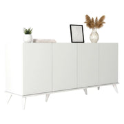 Madia Paine, Credenza 2 Ripiani, 180x45x81h cm Bianco