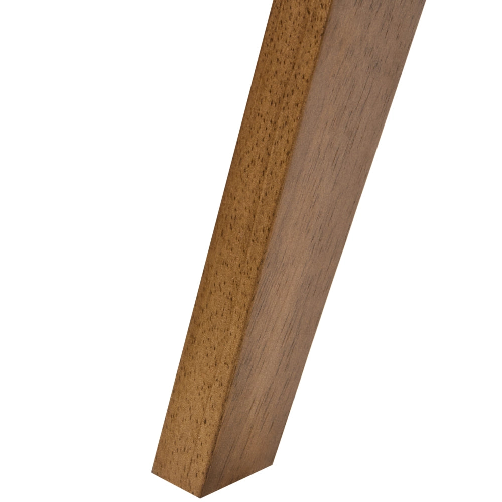 Set di 2 sedie da pranzo marrone e verde con struttura in legno di caucciù e sedile in bouclè Cucina da pranzo retrò