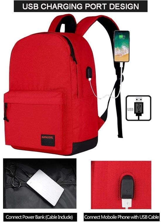 Borsa da spalla leggera in stile casual con tasca per laptop 15,6 pollici per uomo e donna, borsa per la scuola.