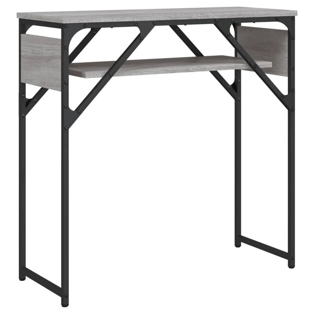 Tavolo Consolle | Tavolo d'Ingresso Ripiano Grigio Sonoma 75x30x75cm Multistrato