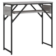 Tavolo Consolle | Tavolo d'Ingresso Ripiano Grigio Sonoma 75x30x75cm Multistrato