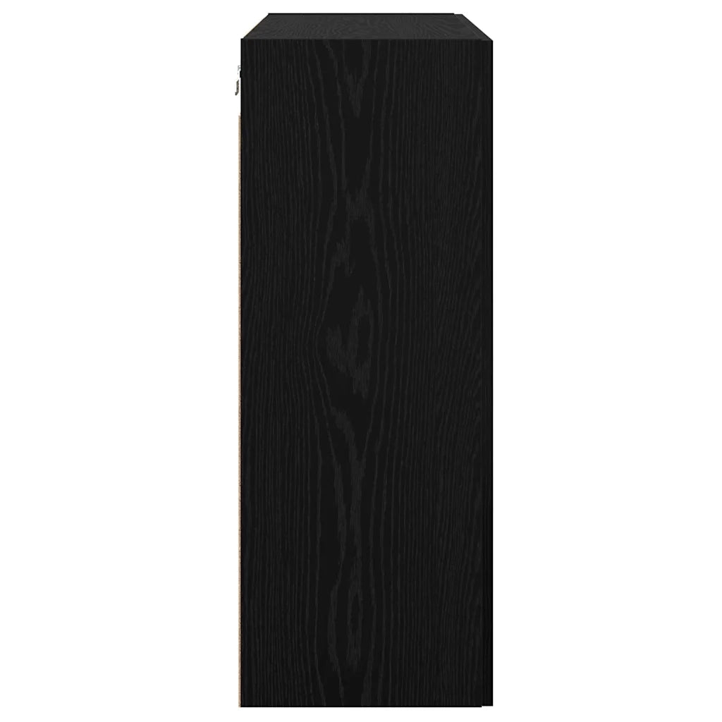 Armadi da Muro 2 pz Rovere nero 69,5 x 34 x 90 cm CFW3055793