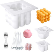 Kit di Forme di Cera Riscaldabili in Silicone da 3 pezzi