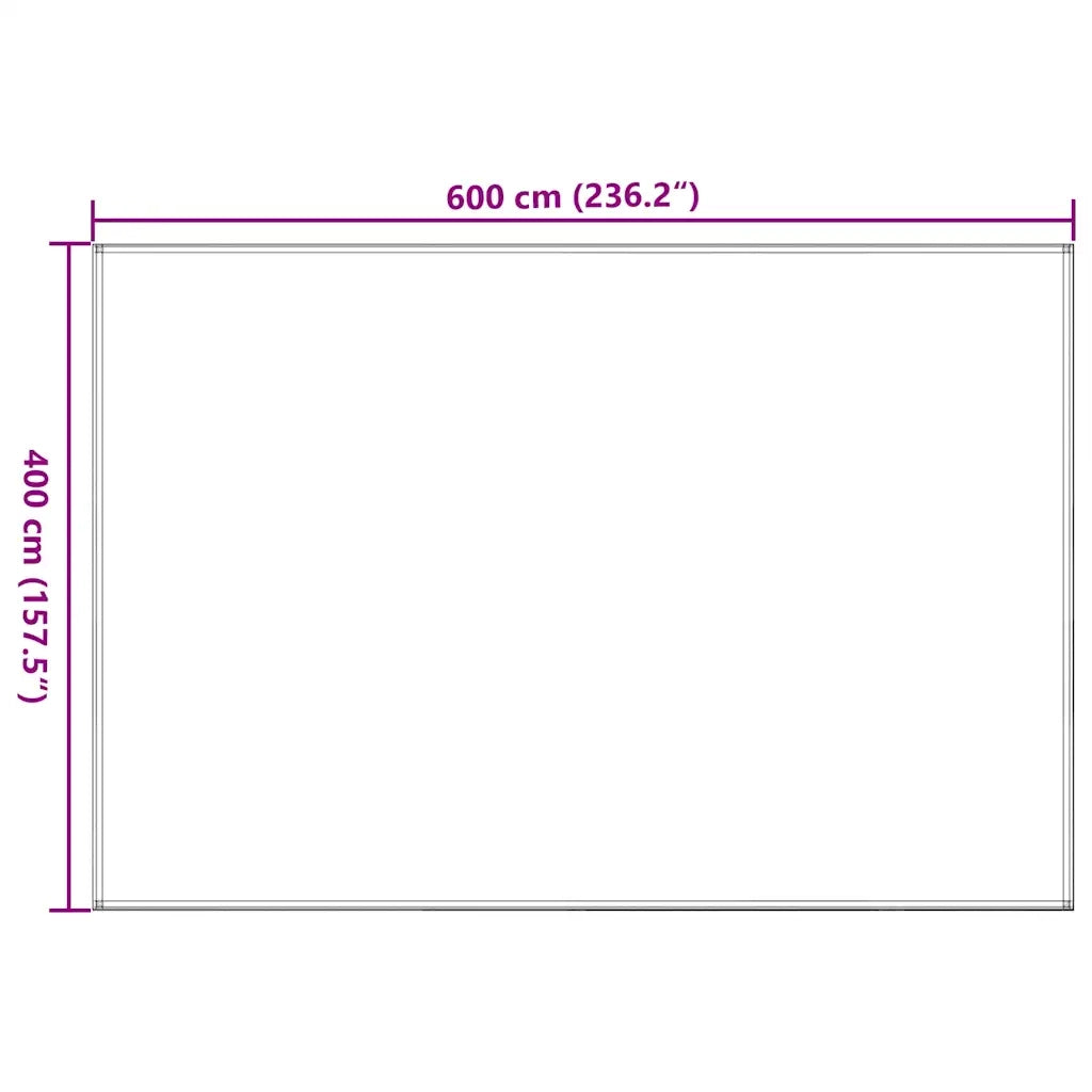 Tappeto da Tenda 400x600 cm Verde Scuro 310713